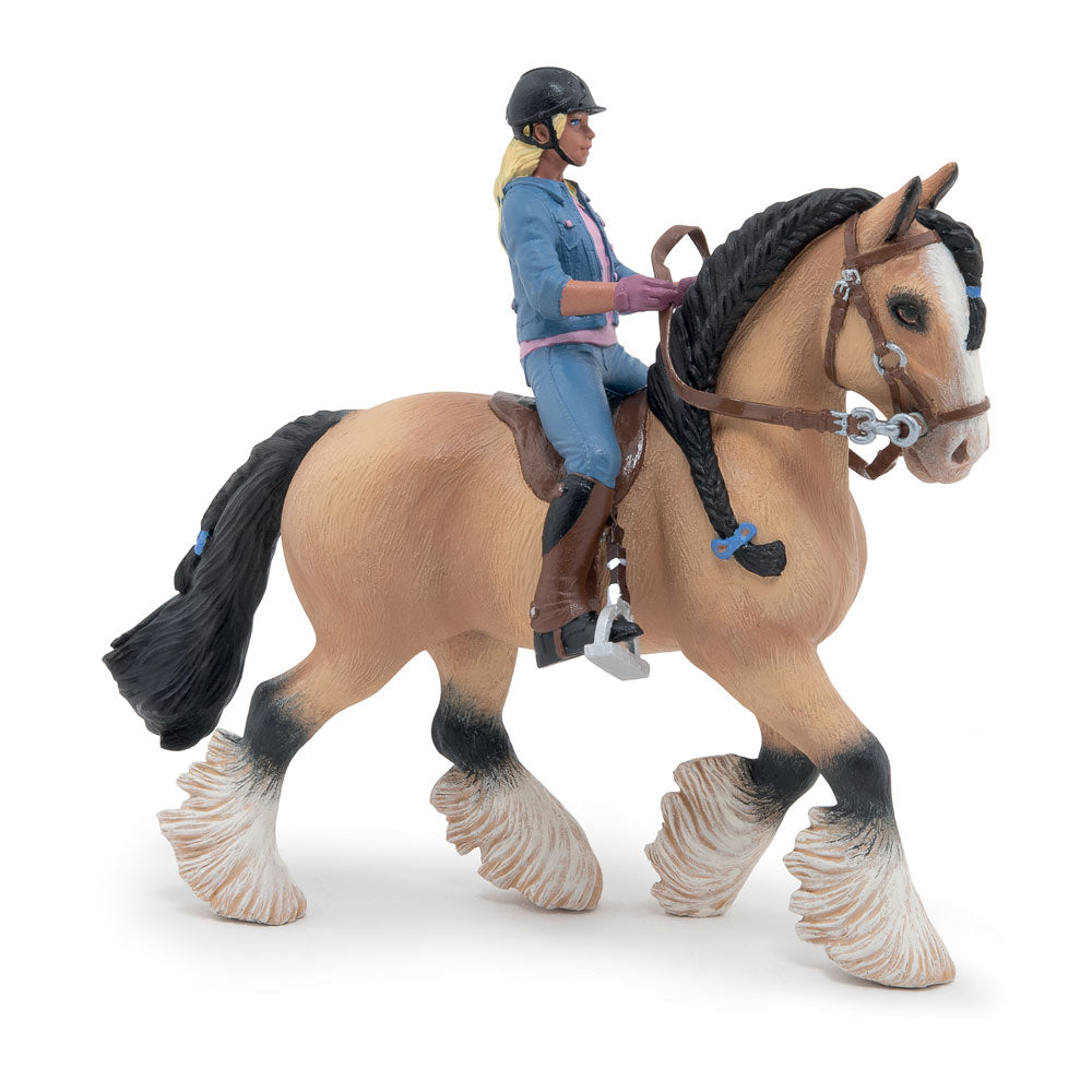 Papo Horse and Ponies Tinker and her Young Rider Toy Figure Set