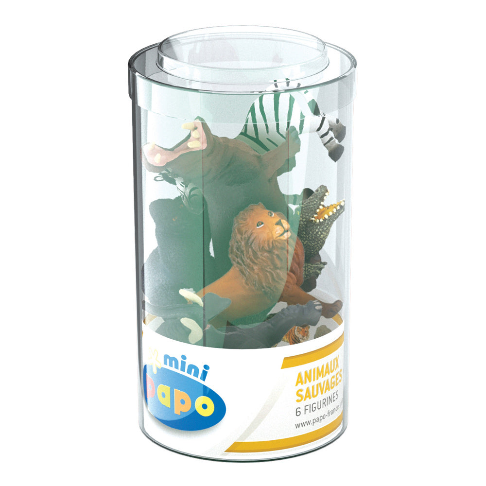 Papo Mini Papo Mini Plus Wild Set 1 (Tube, 6 pcs) Toy Figure Set