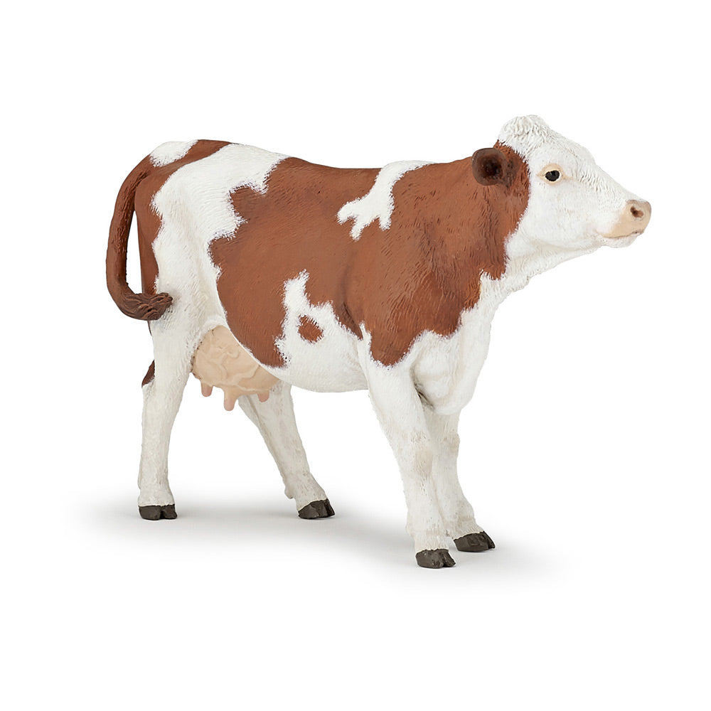 Papo Farmyard Friends Montbeliarde Cow Toy Figure