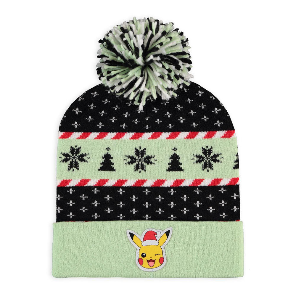 Pokemon Pikachu Christmas Festive Beanie & Scarf Gift Set