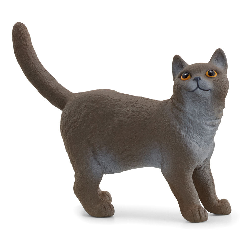Schleich Farm World British Shorthair Cat Toy Figure