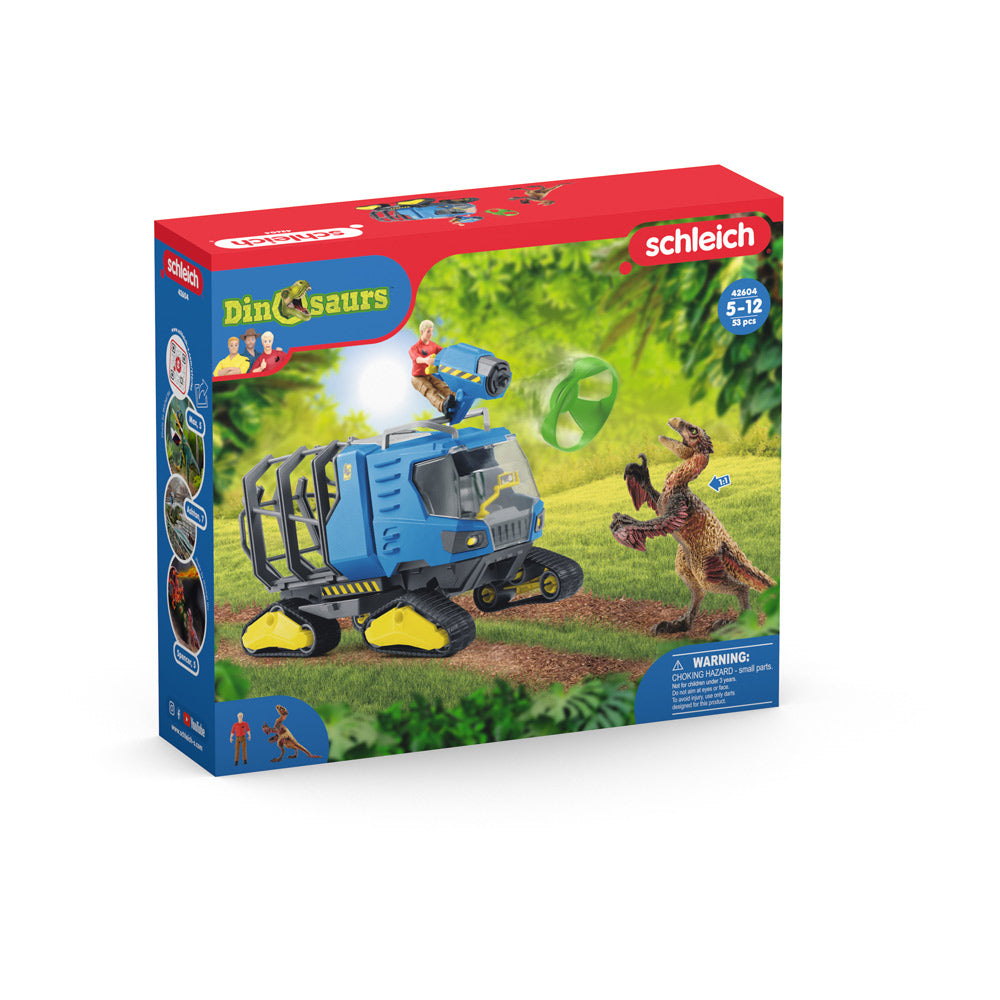 Schleich Dinosaurs Track Vehicle Toy Playset