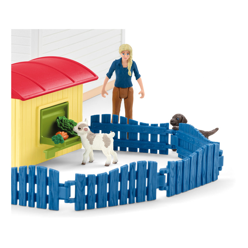 Schleich Farm World Pet Hotel Toy Playset