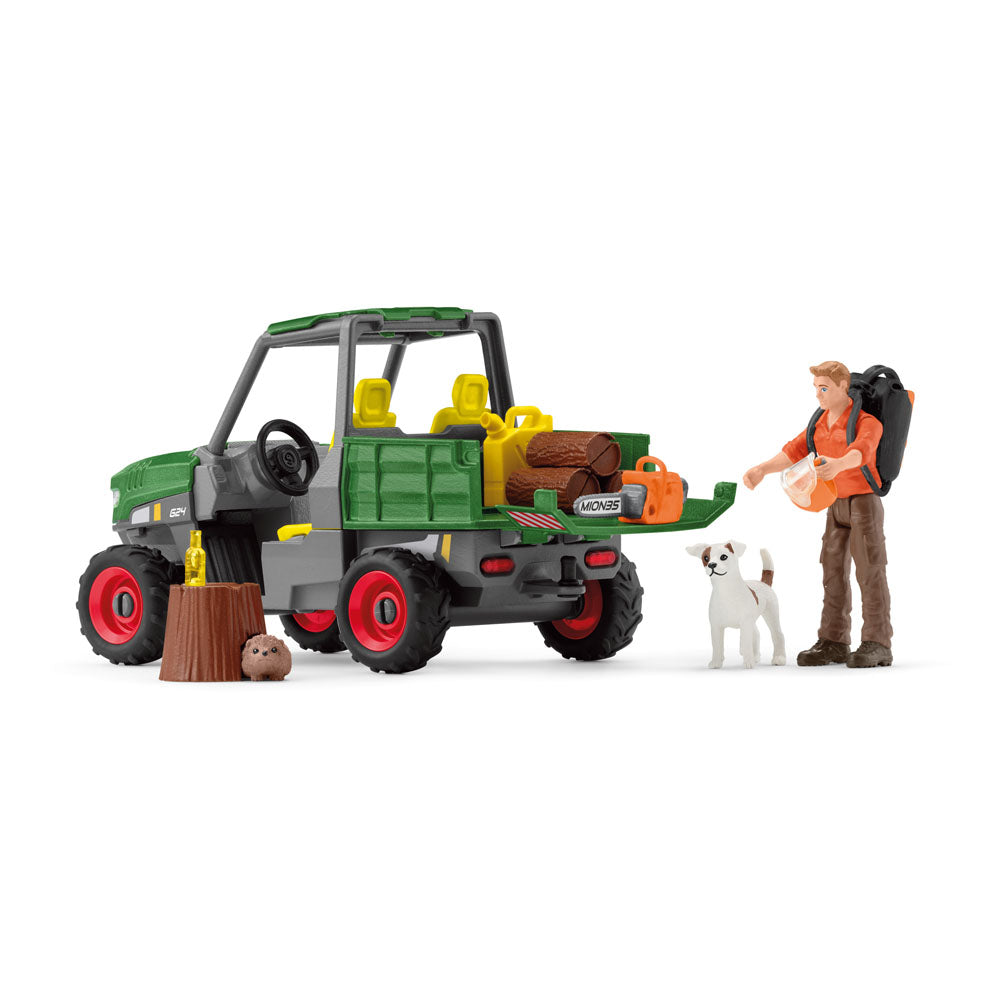 Schleich Farm World Working in the Forest Toy Playset