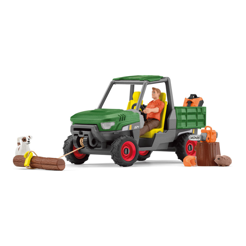 Schleich Farm World Working in the Forest Toy Playset