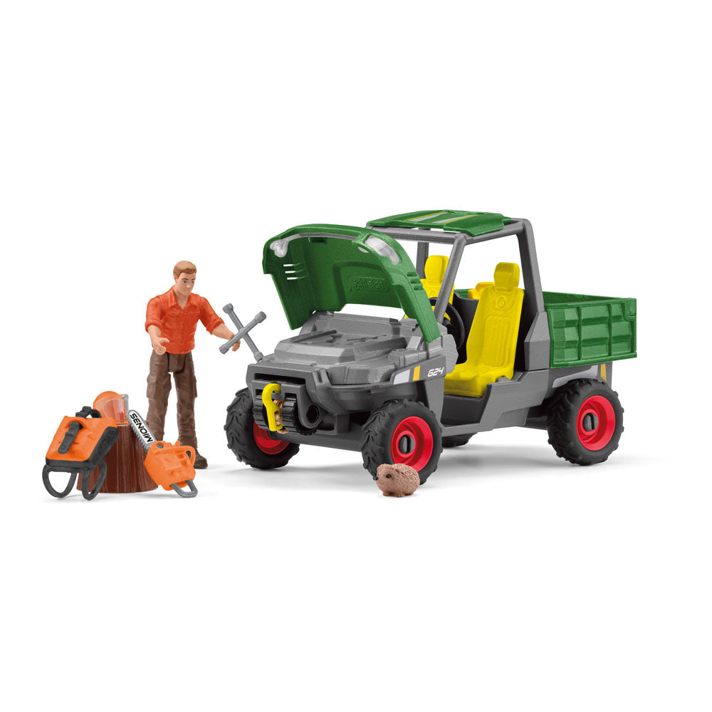 Schleich Farm World Working in the Forest Toy Playset