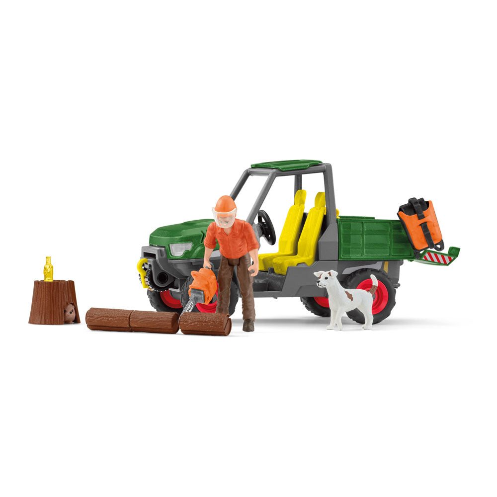 Schleich Farm World Working in the Forest Toy Playset