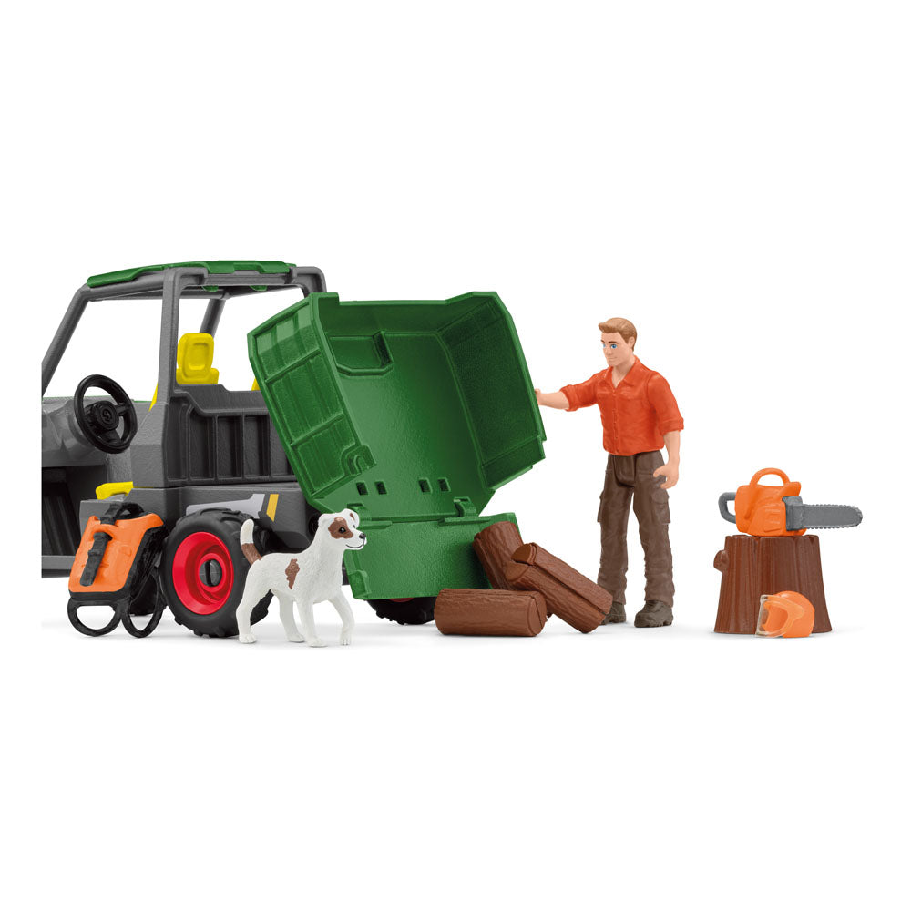 Schleich Farm World Working in the Forest Toy Playset