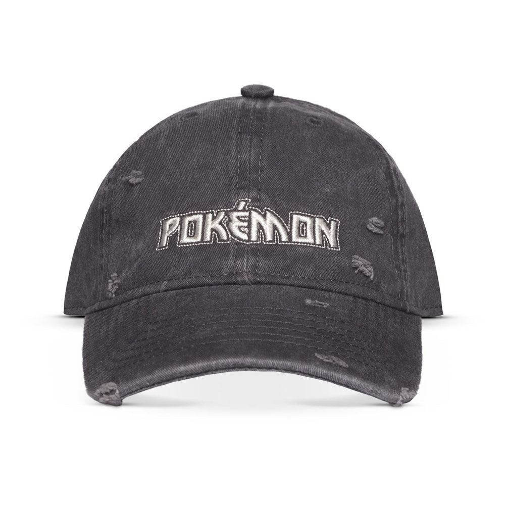 Pokemon Logo Distressed Adjustable Cap
