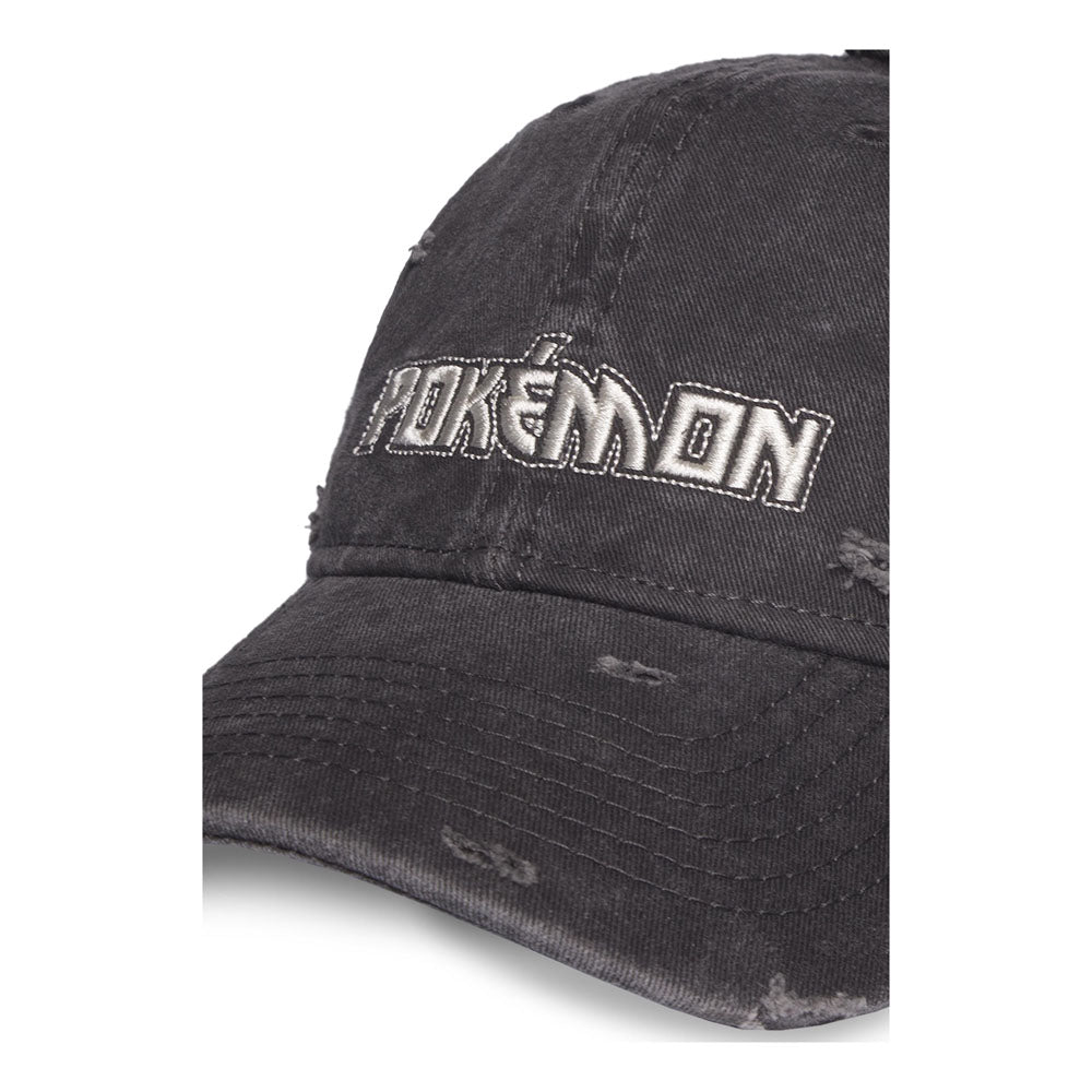 Pokemon Logo Distressed Adjustable Cap