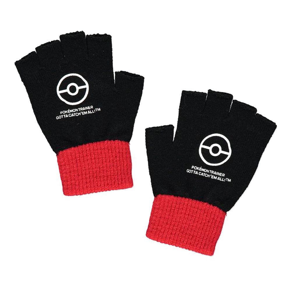 Pokemon Trainer Tech Knitted Fingerless Gloves