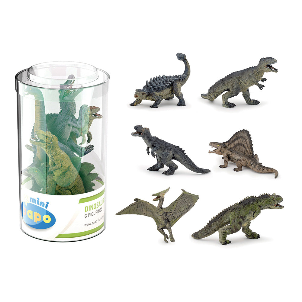 Papo Mini Papo Mini Plus Dinosaurs Set 2 (Tube, 6 pcs)