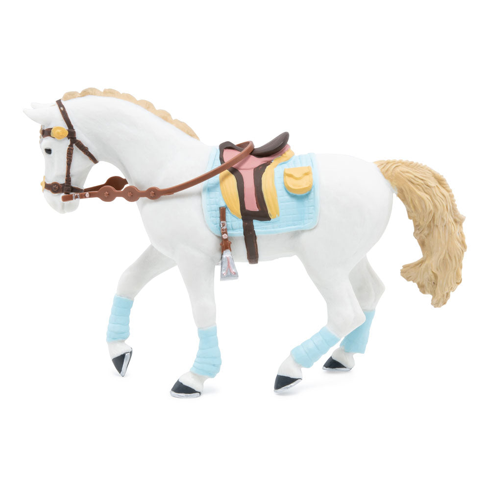 Papo Horse and Ponies Blue Trendy Rider's Horse Toy Figure