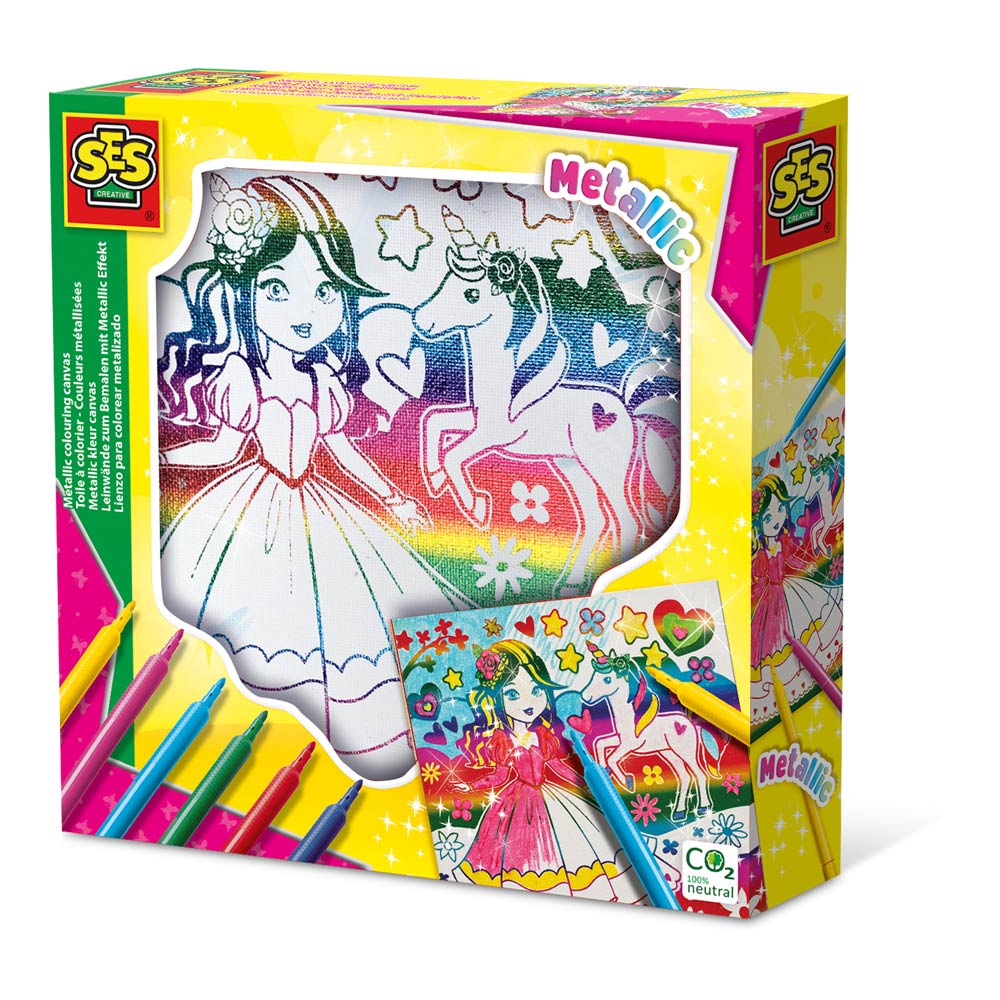 SES Creative Metallic Colouring Canvas