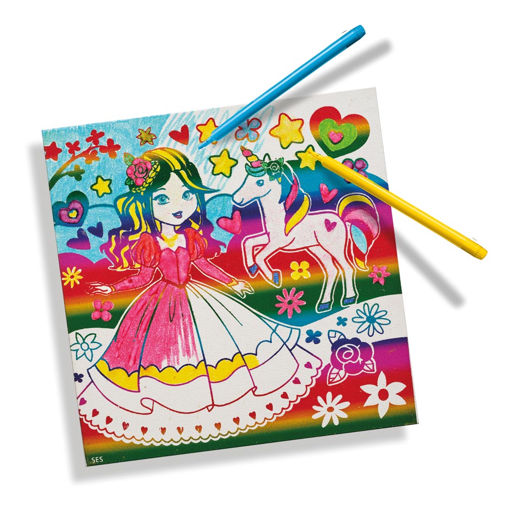 SES Creative Metallic Colouring Canvas