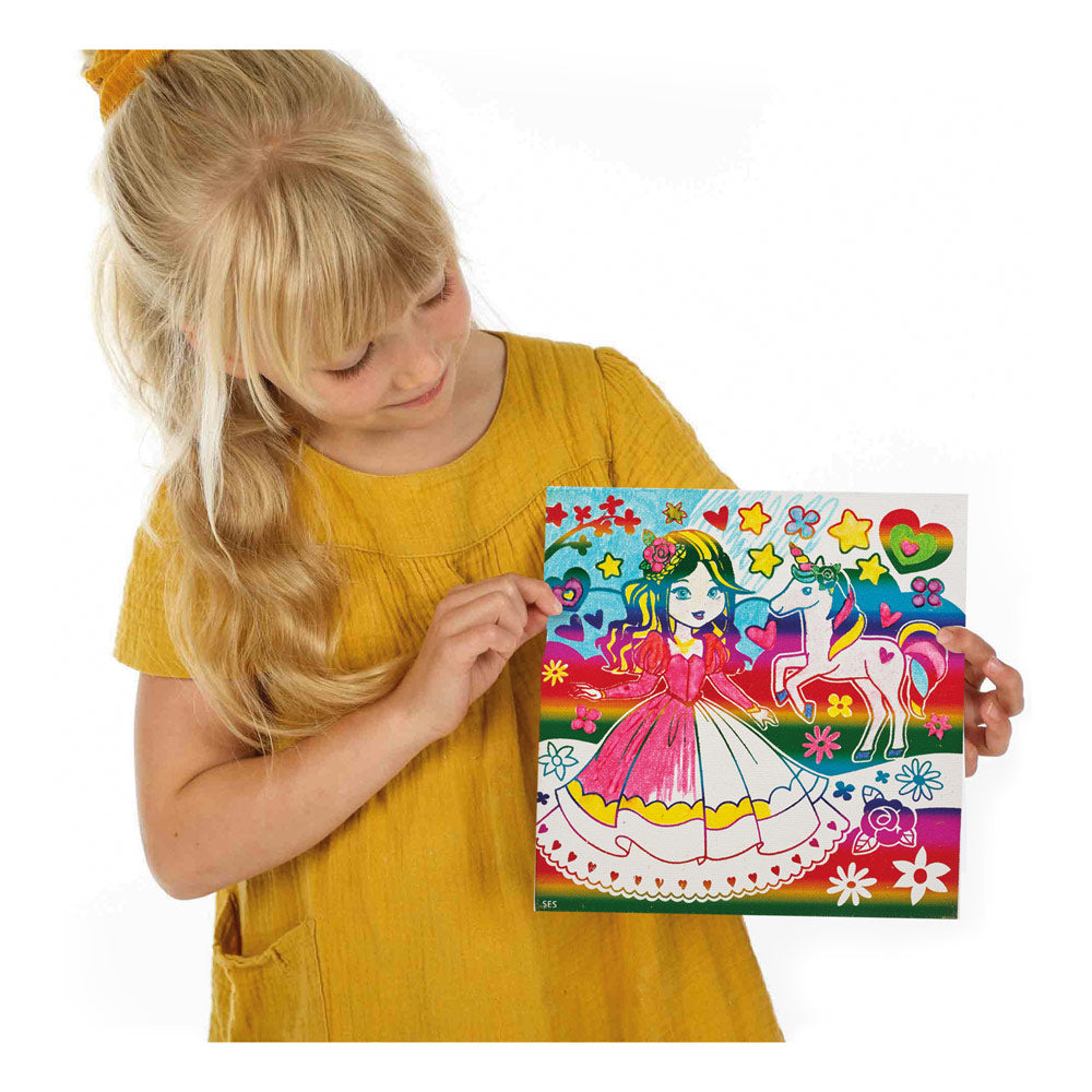 SES Creative Metallic Colouring Canvas