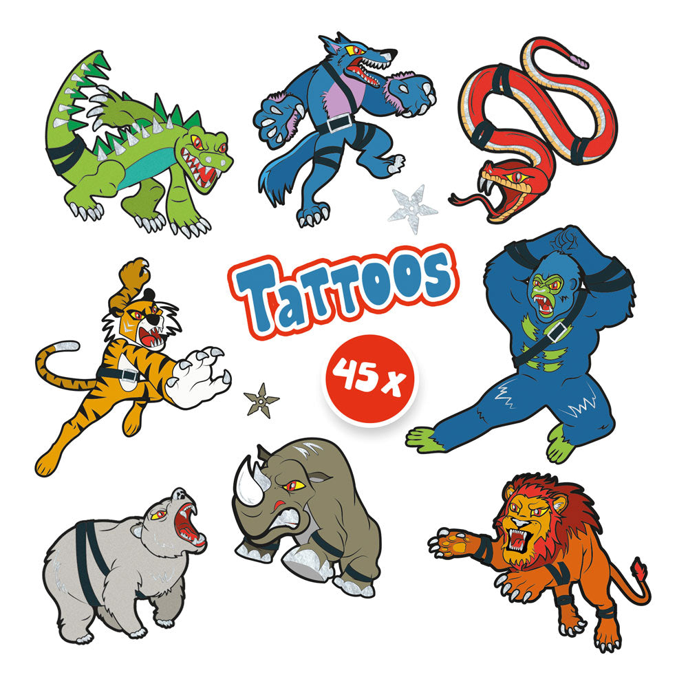 SES Creative Animal Fighters Tattoos for Children