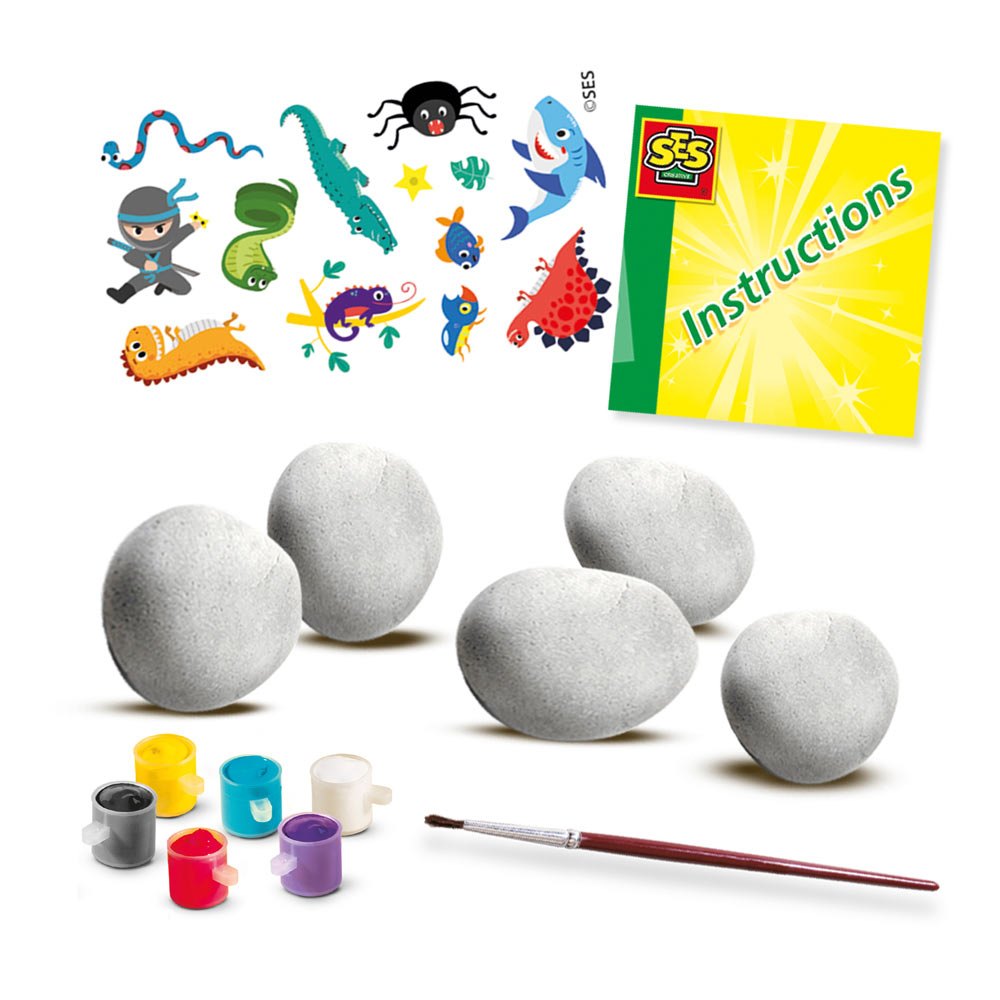 SES Creative Rub-On Rock Painting