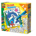 SES Creative Colour By Numbers Triangular Grip Colouring Pens