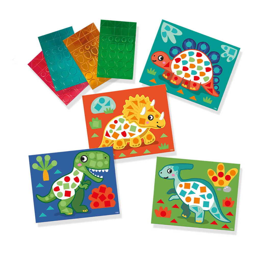 SES Creative I Learn to Make Dino Mosaics