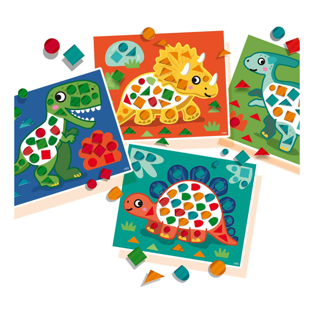 SES Creative I Learn to Make Dino Mosaics