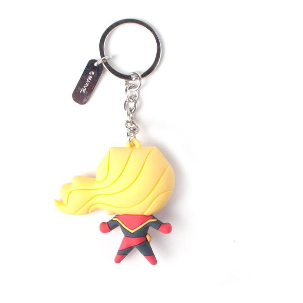 Marvel Comics Captain Marvel Kawaii 3D Keychain