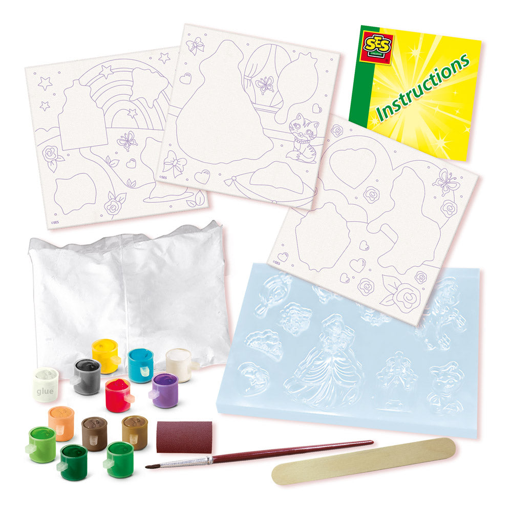 SES Creative Canvases to Paint Princesses Casting and Painting