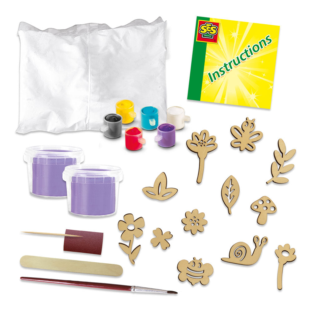 SES Creative Inspired By Nature Botanical Relief Casting and Painting