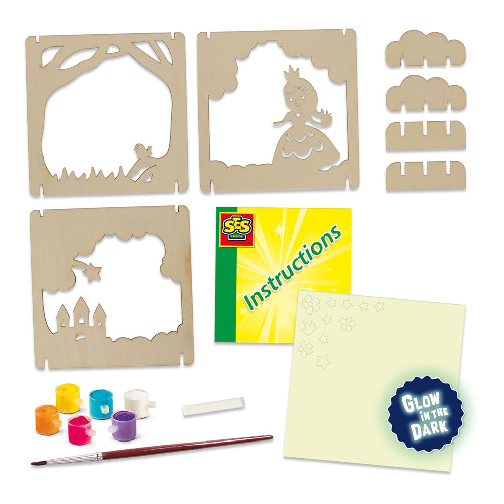 SES Creative Fairytale Shadow Box Glow-in-the-Dark