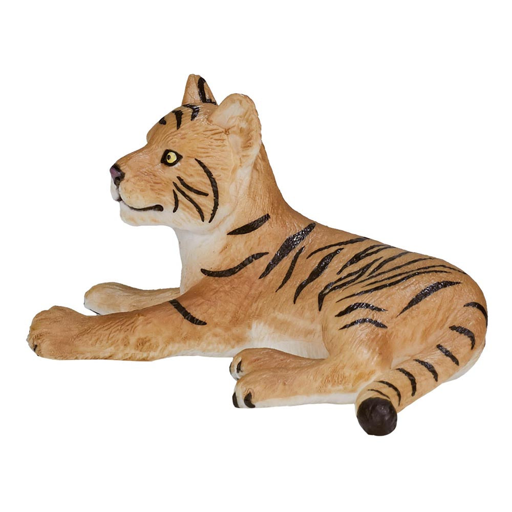 Mojo Wildlife & Woodland Tiger Cub Lying Down Toy Figure