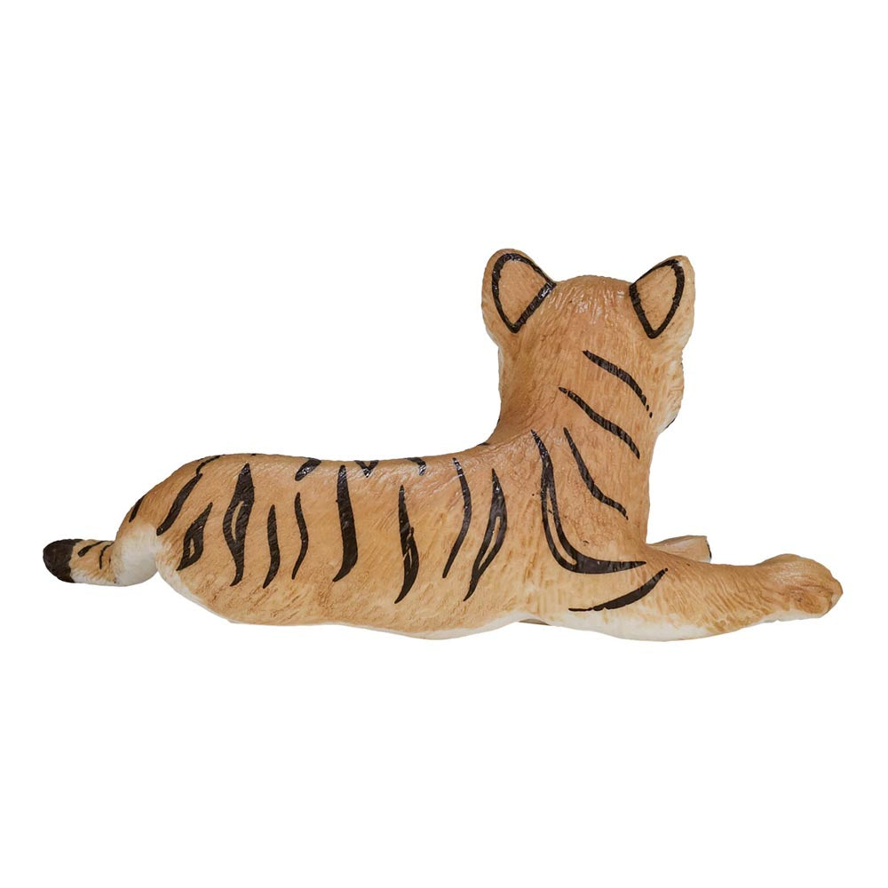 Mojo Wildlife & Woodland Tiger Cub Lying Down Toy Figure