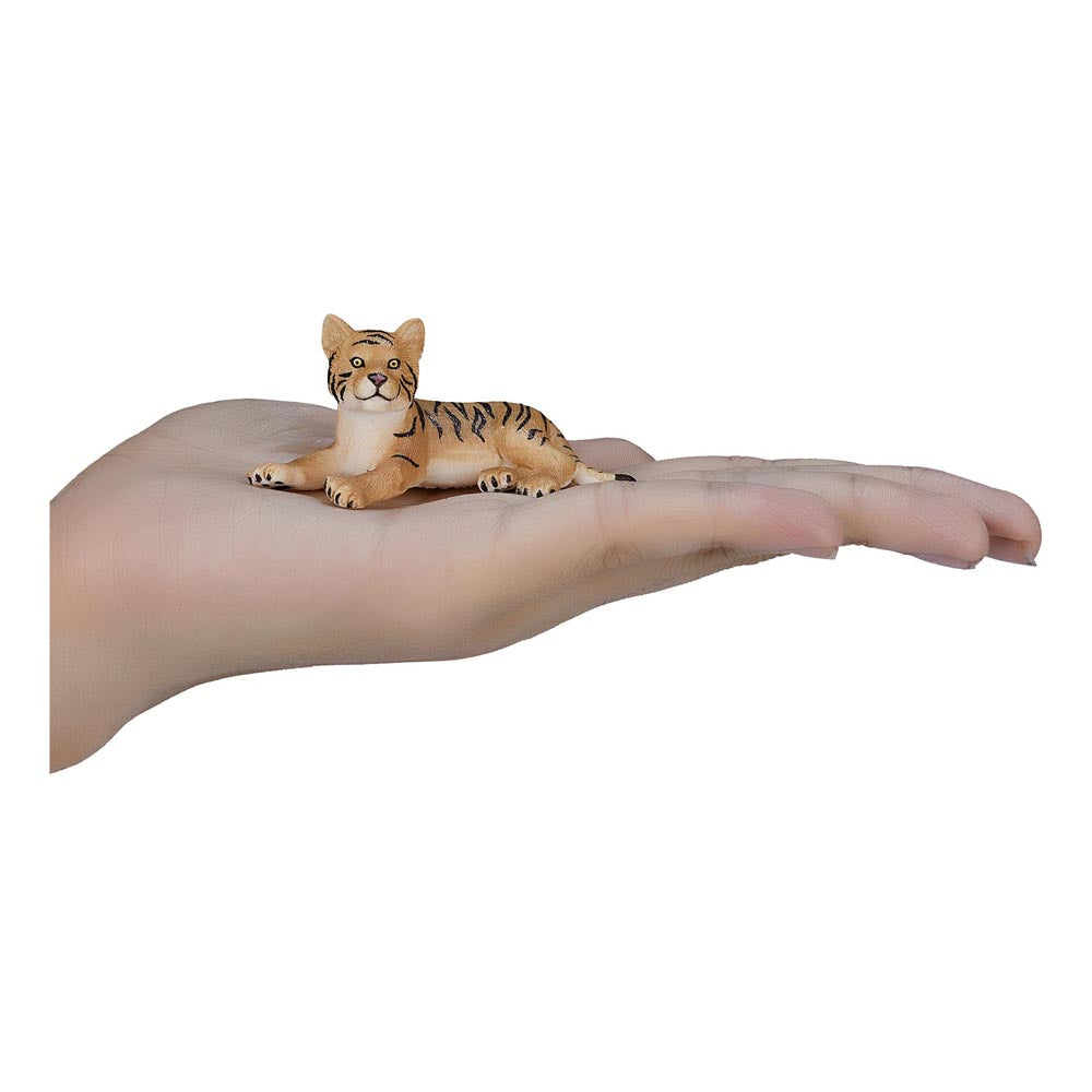 Mojo Wildlife & Woodland Tiger Cub Lying Down Toy Figure