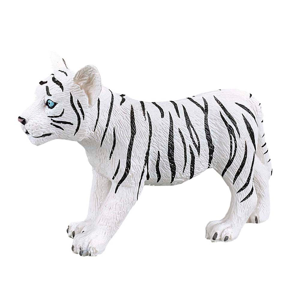 Mojo Wildlife & Woodland White Tiger Cub Standing Toy Figure