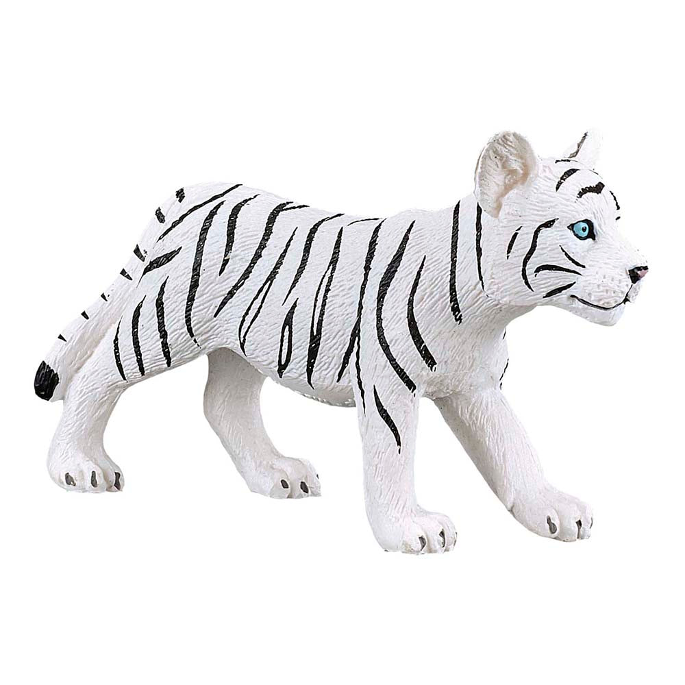 Mojo Wildlife & Woodland White Tiger Cub Standing Toy Figure