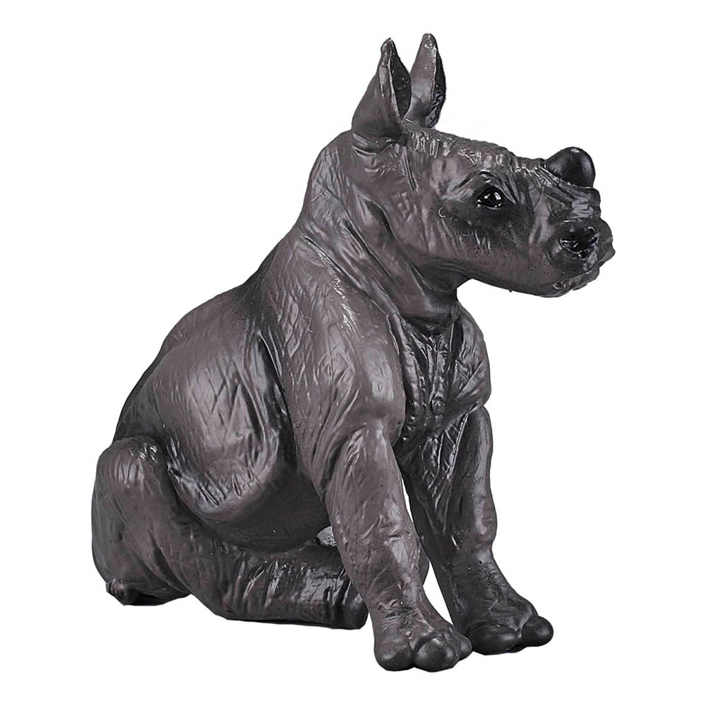 Mojo Wildlife & Woodland Rhino Baby Sitting Toy Figure