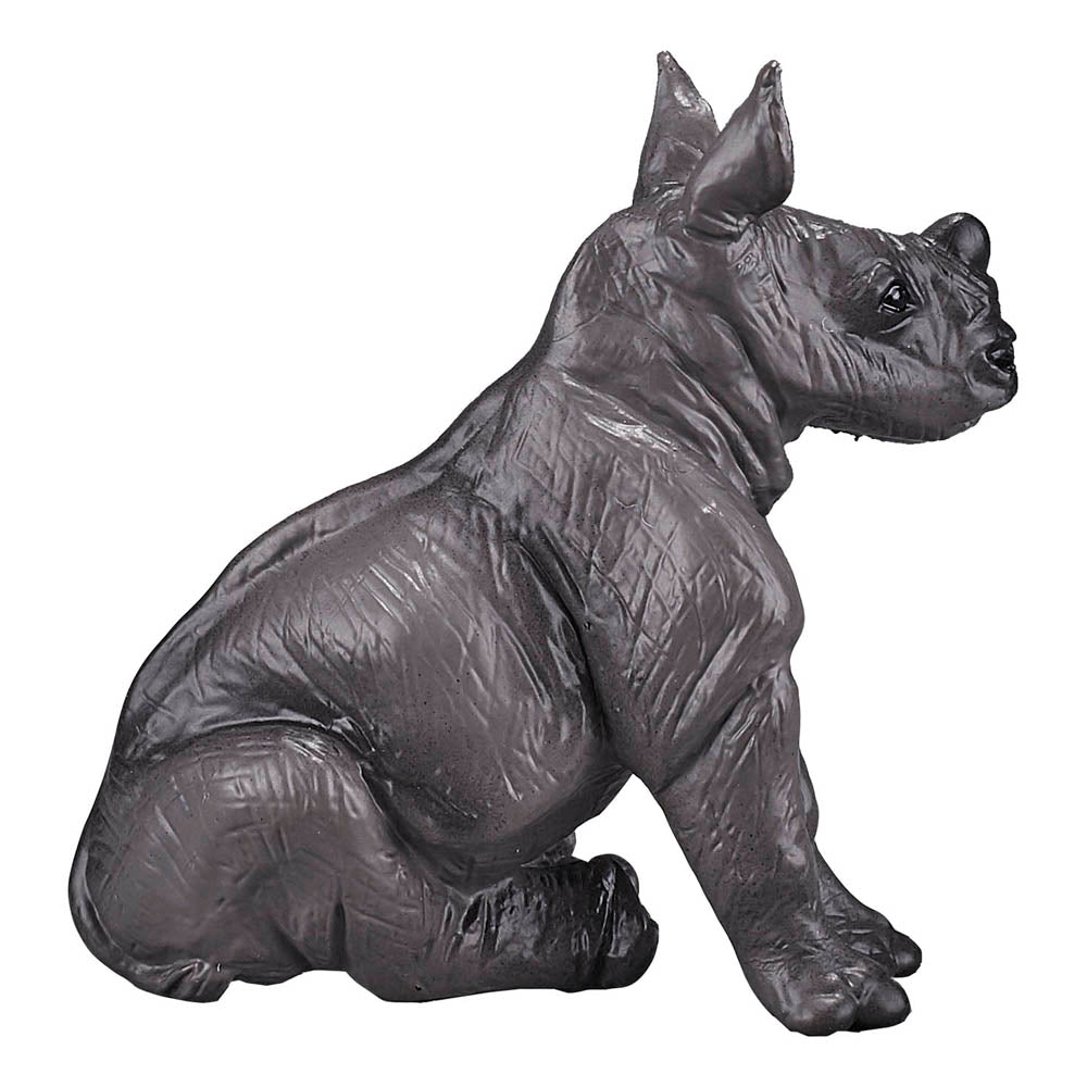 Mojo Wildlife & Woodland Rhino Baby Sitting Toy Figure