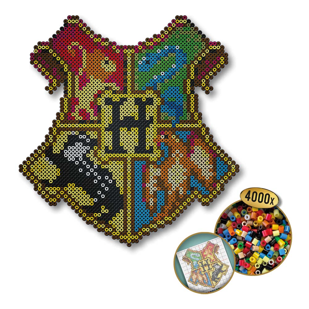 SES Creative Harry Potter Hogwarts Crest Iron-on Beads Colour Mix