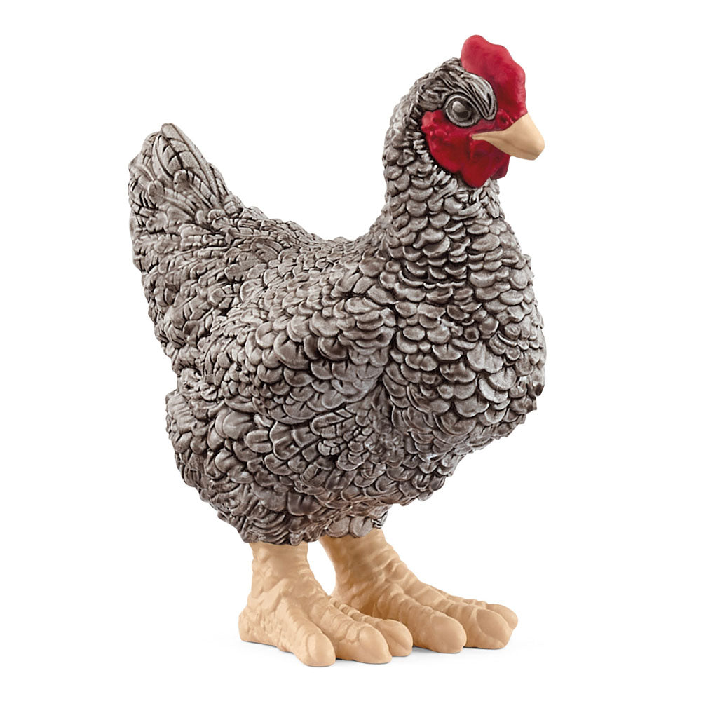 Schleich Farm World Plymouth Rock Chicken Toy Figure