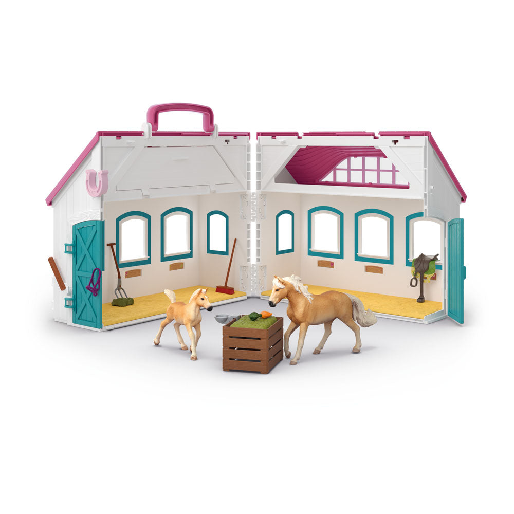 Schleich Horse Club Open Stable Little Horseshoe Toy Playset