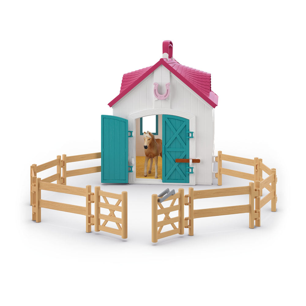 Schleich Horse Club Open Stable Little Horseshoe Toy Playset