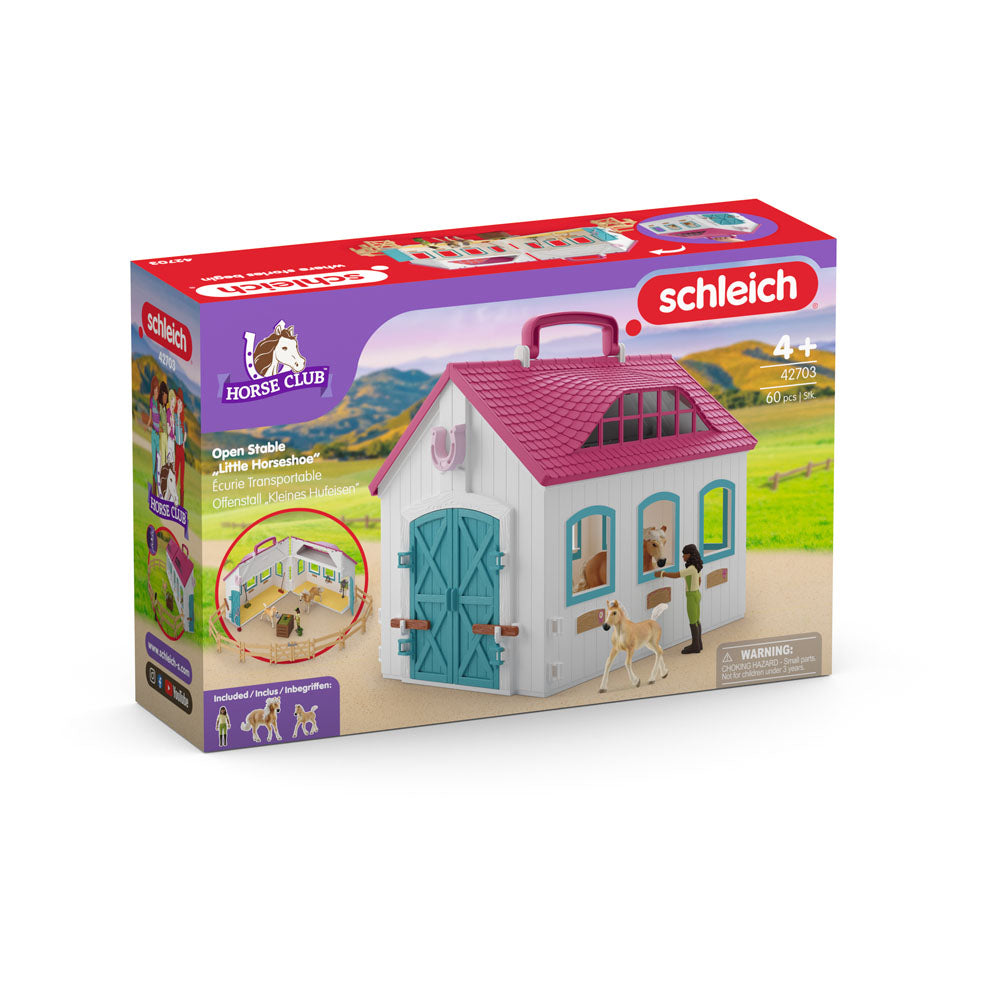 Schleich Horse Club Open Stable Little Horseshoe Toy Playset