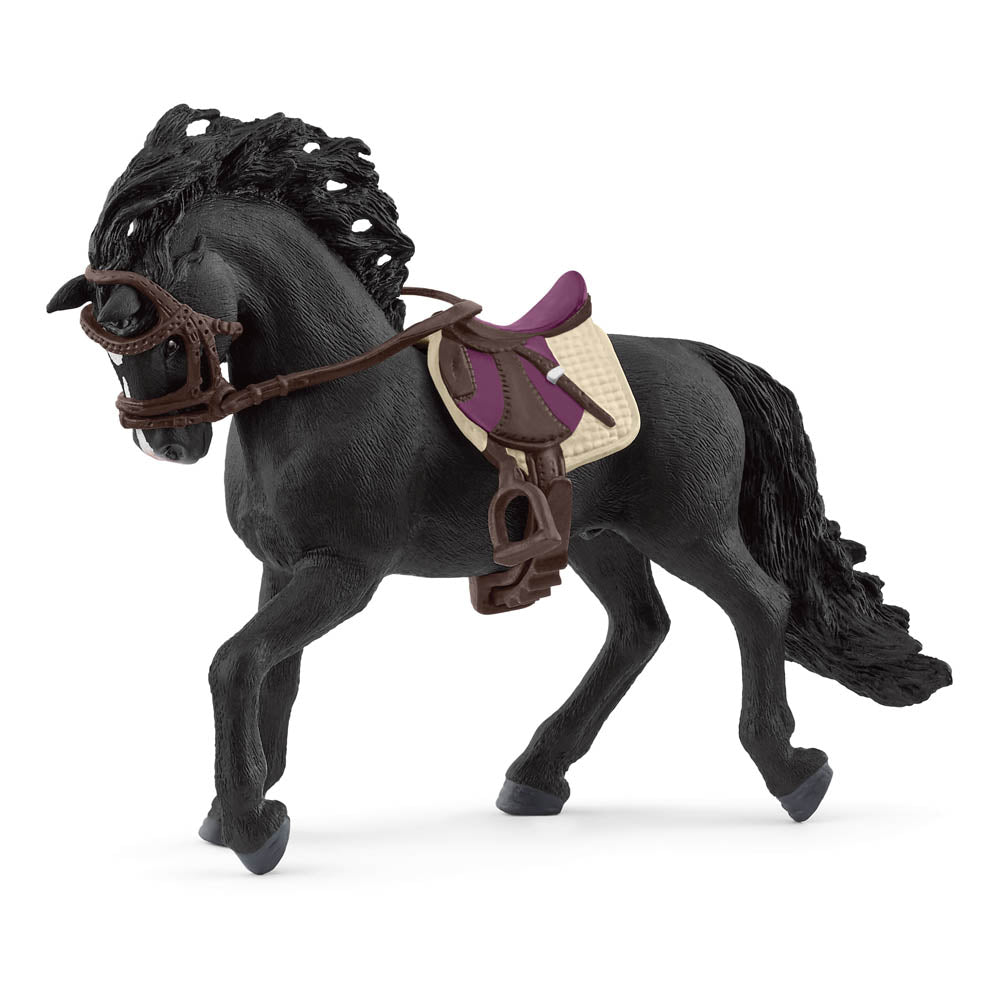Schleich Horse Club Pura Raza Espanola Stallion with Saddle & Bridle Toy Figure Set