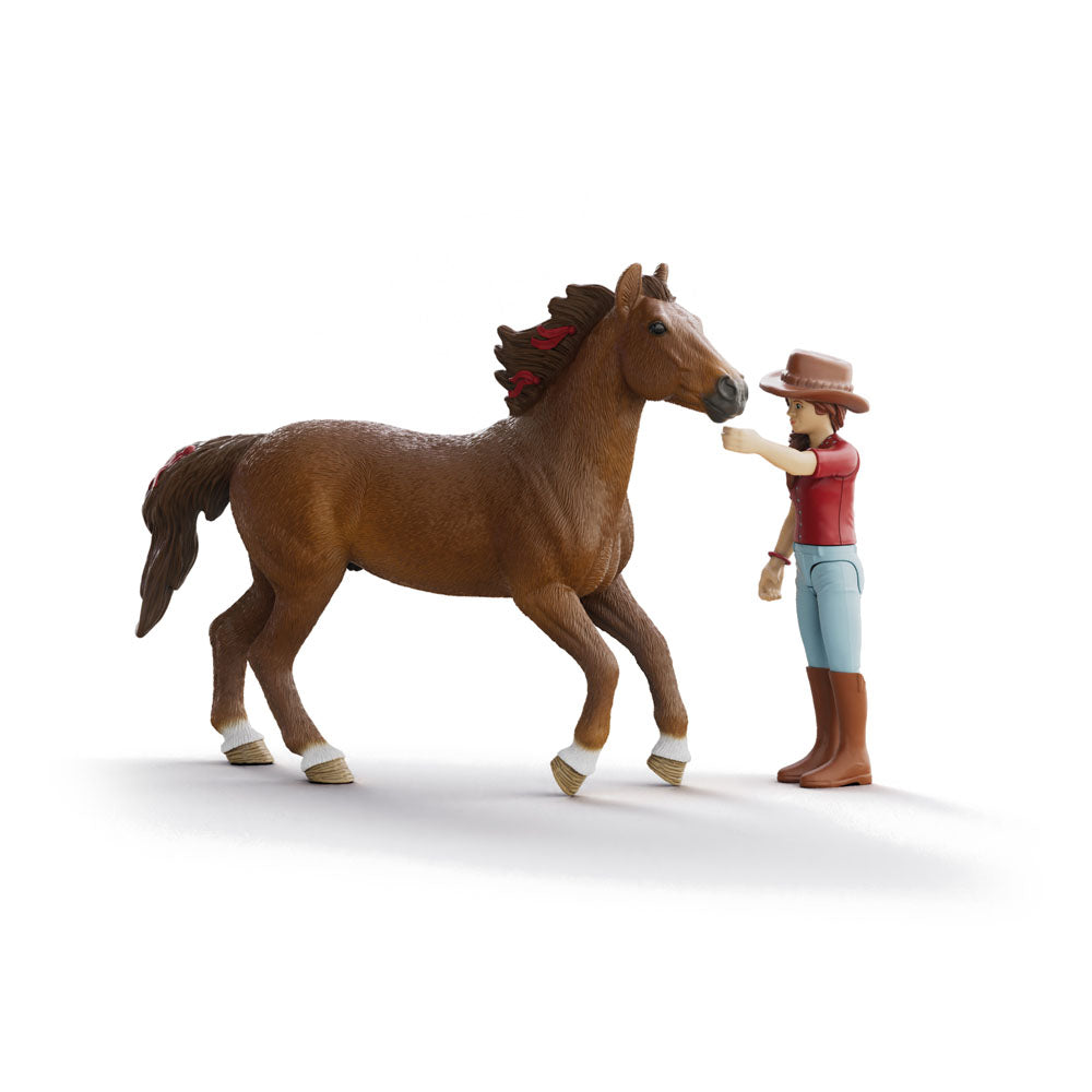 Schleich Horse Club Hannah & Cayenne Toy Figure Set