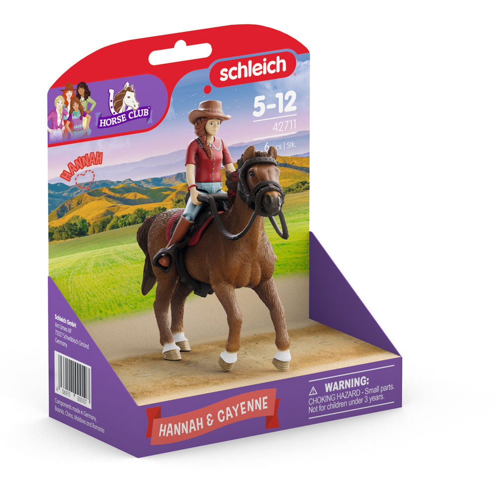 Schleich Horse Club Hannah & Cayenne Toy Figure Set