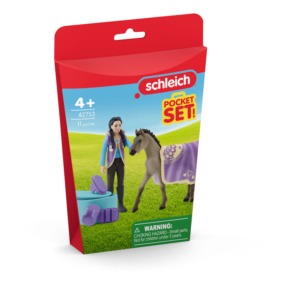 Schleich Horse Club Criollo Definitivo Beauty Set with Kim Toy Playset