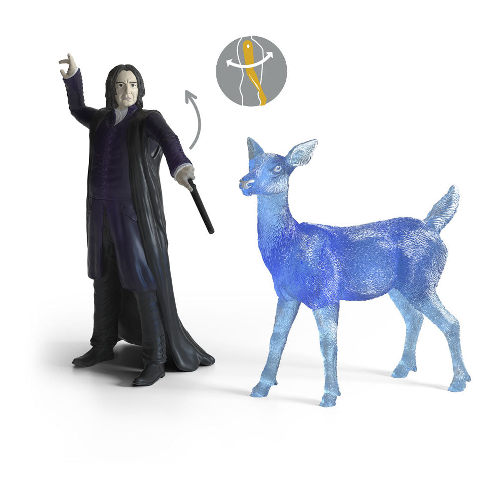Schleich Harry Potter Wizarding World Professor Snape & Patronus Toy Figure Set