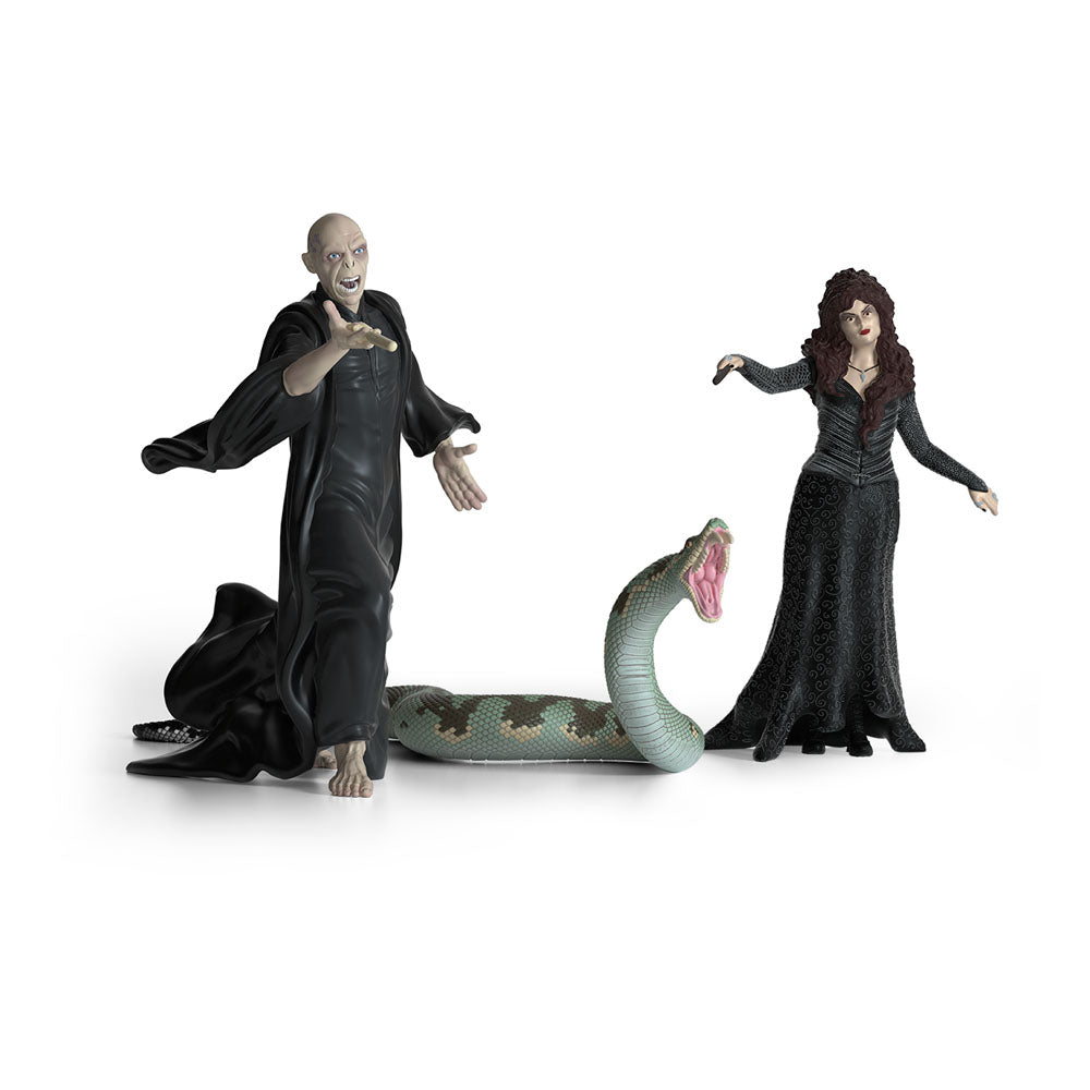 Schleich Harry Potter Wizarding World Lord Voldemort, Nagini & Bellatrix Lestrange Toy Figure Set