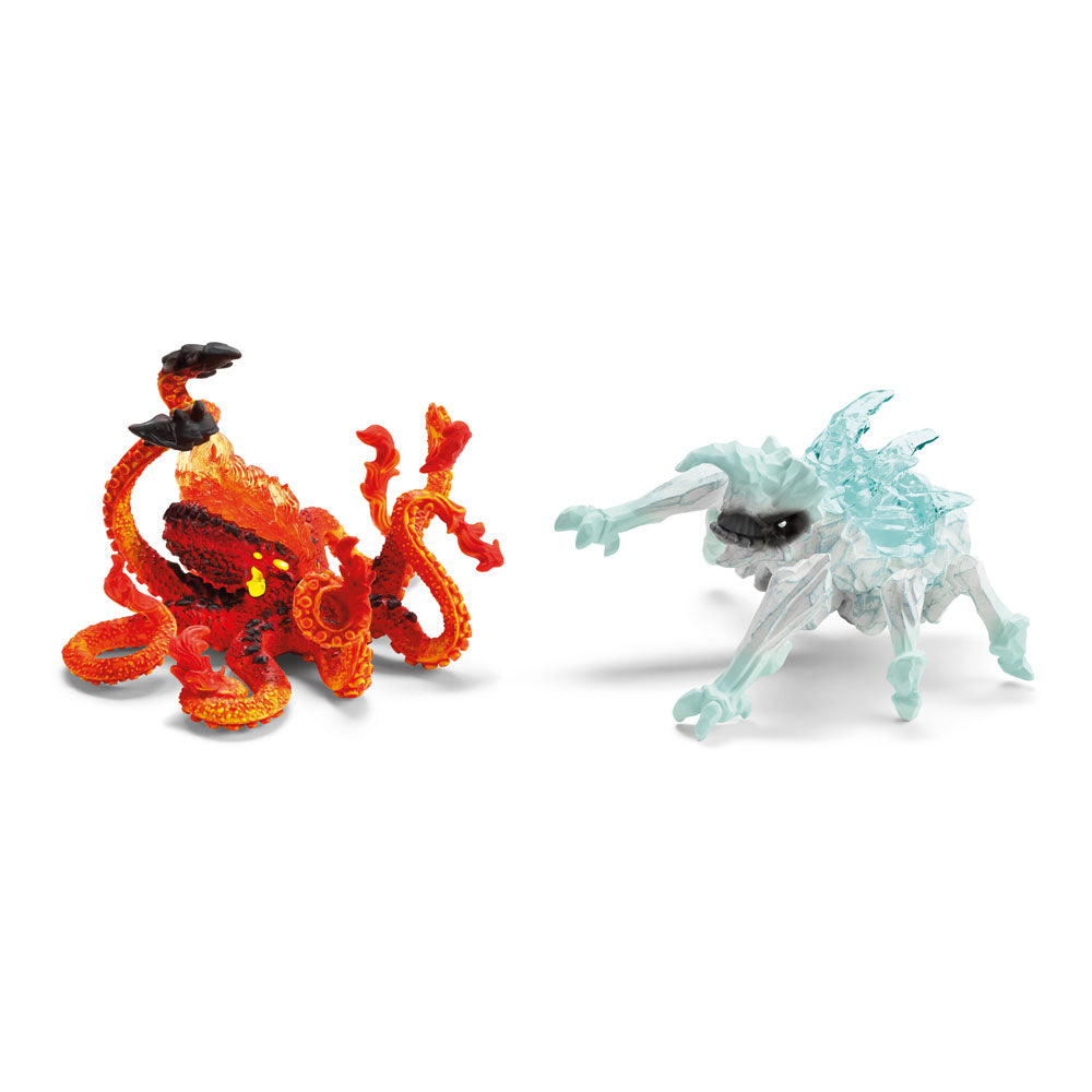 Schleich Eldrador Creatures Ice Bug vs. Fire Kraken Toy Figure