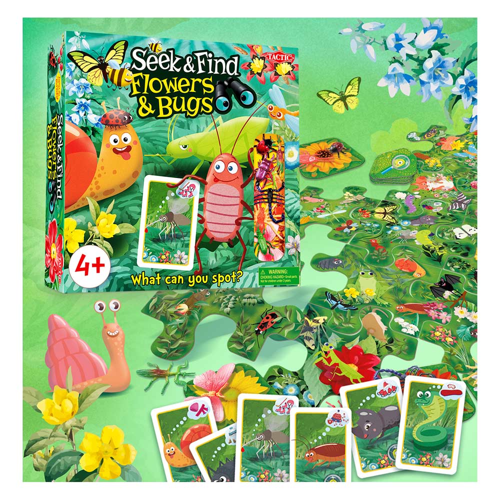 Tactic Games Seek & Find: Flowers and Bugs