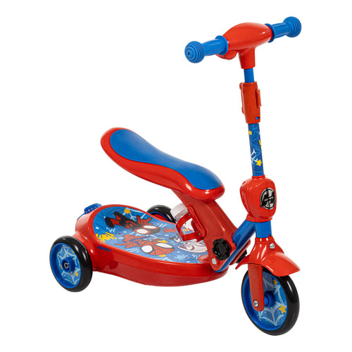 Huffy Marvel Comics Spidey AHAF Converting Bubble Electric Children's Scooter